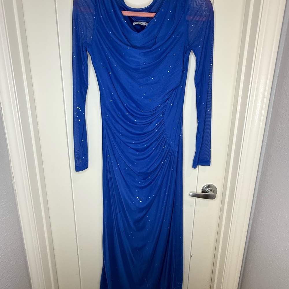 Cache Royal Blue Long Sleeve Dress